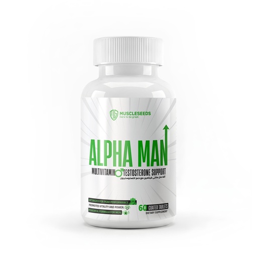 [7898588895591] Muscleseeds Alpha Man Multivitamin Testosterone Support-30Serv-60Tablets
