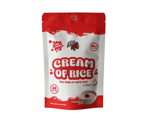 [6223007828192] Big Ramy Labs Red Rex Cream Of Rice-30Serv.-900G-Strawberry Ripple