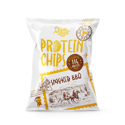 [6222023701816] Organic Nation Protein Chips-70G.-Smoked BBQ