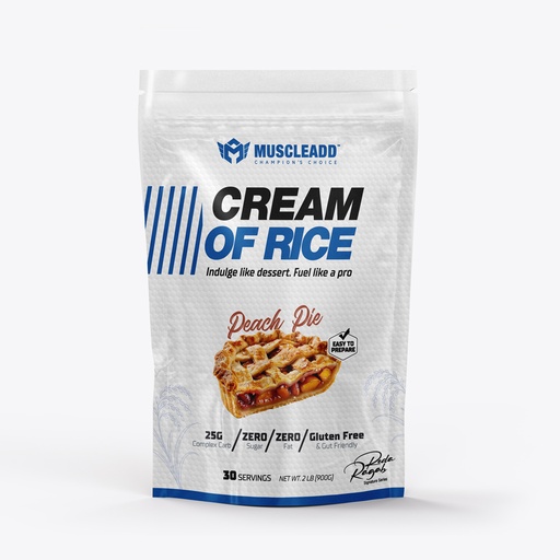 [6223007828802] Muscle Add Cream Of Rice-30Serv.-900G-Peach Pie